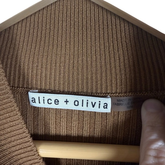 Alice + Olivia Tan Long Sleeve Dress - Picture 8 of 13